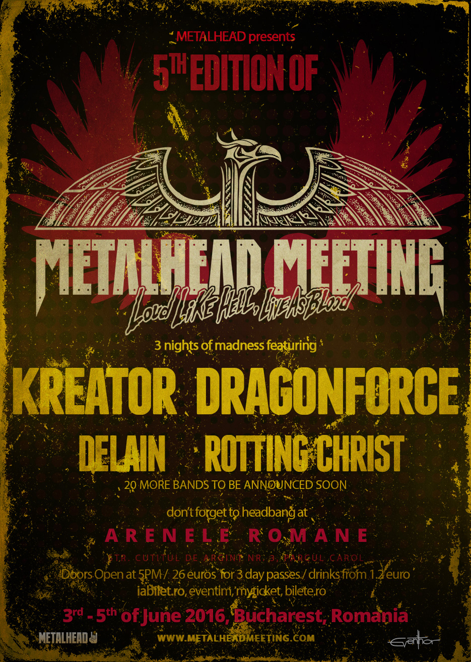(RO) DRAGONFORCE canta in premiera in Romania la festivalul Metalhead Meeting 2016